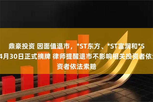 鼎豪投资 因面值退市，*ST东方、*ST富润和*ST旭蓝4月30日正式摘牌 律师提醒退市不影响相关投资者依法索赔