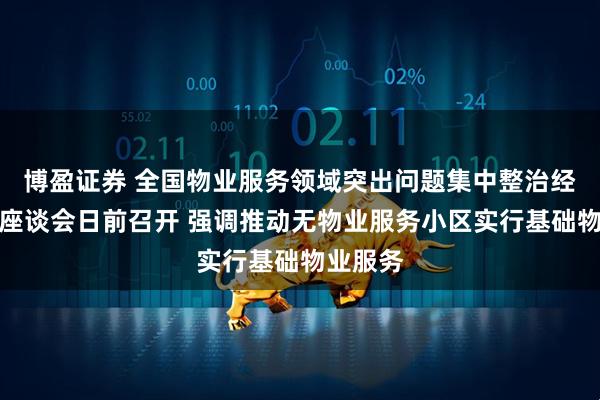 博盈证券 全国物业服务领域突出问题集中整治经验交流座谈会日前召开 强调推动无物业服务小区实行基础物业服务